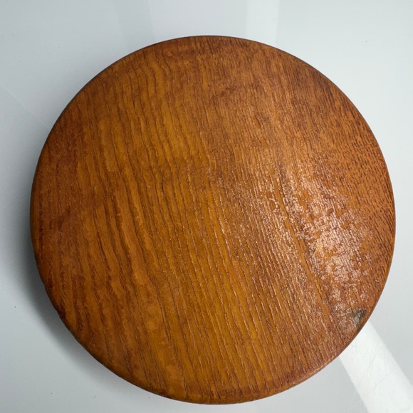 Vintage Wooden Hamburger Press Painted Floral Hinged‎ - Picture 5 of 8